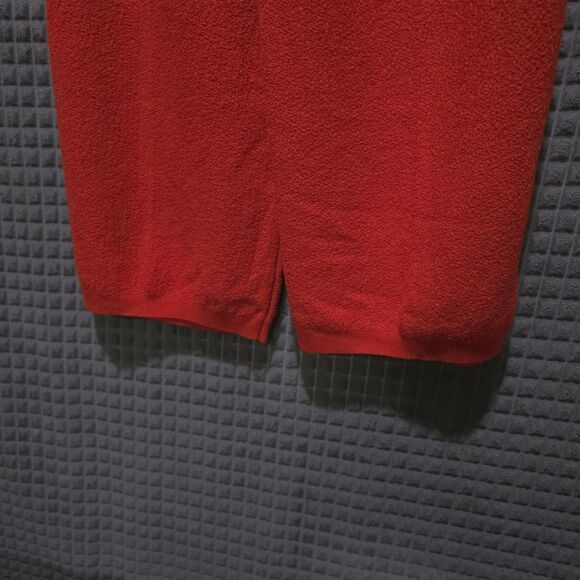 Red Orange Stretch Gaucho Pants M-XL VTG USA Knit Wide Leg Flare Palazzo Capris - Picture 9 of 16